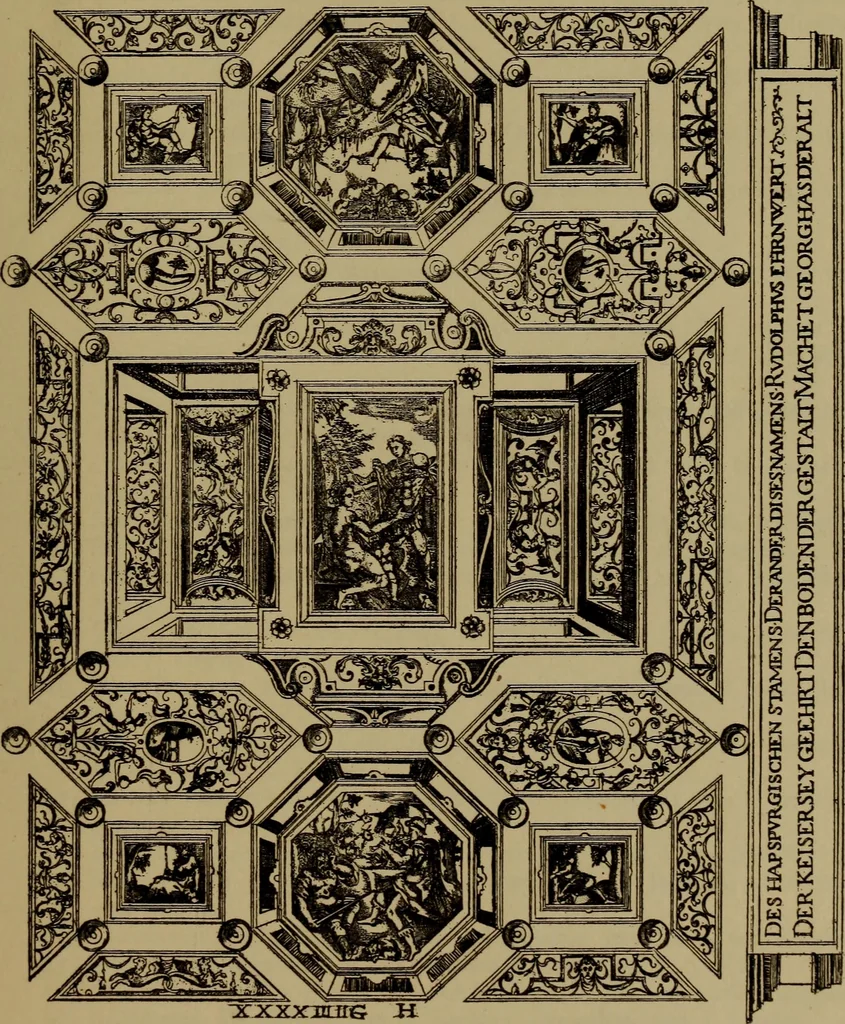 An illustration from Illustrirter Katalog der Ornamentstichsammlung des K. K. Österreich. Museums für Kunst und Industrie; Erwerbungen seit dem Jahre 1871, 1889, leaf 532