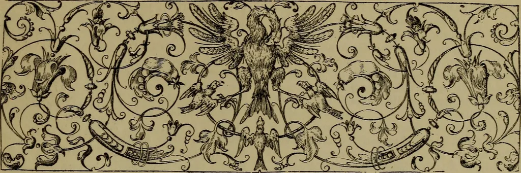 An illustration from Illustrirter Katalog der Ornamentstichsammlung des K. K. Österreich. Museums für Kunst und Industrie; Erwerbungen seit dem Jahre 1871, 1889, leaf 546