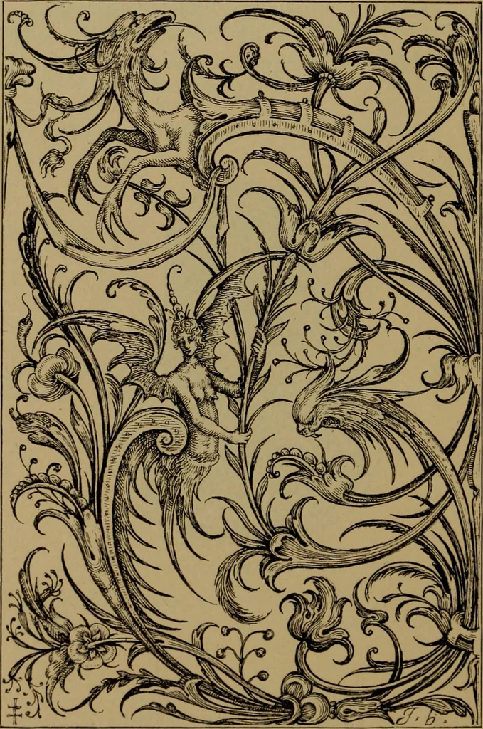 An illustration from Illustrirter Katalog der Ornamentstichsammlung des K. K. Österreich. Museums für Kunst und Industrie; Erwerbungen seit dem Jahre 1871, 1889, leaf 61