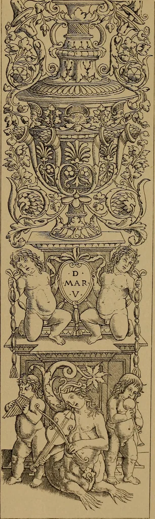 An illustration from Illustrirter Katalog der Ornamentstichsammlung des K. K. Österreich. Museums für Kunst und Industrie; Erwerbungen seit dem Jahre 1871, 1889, leaf 64