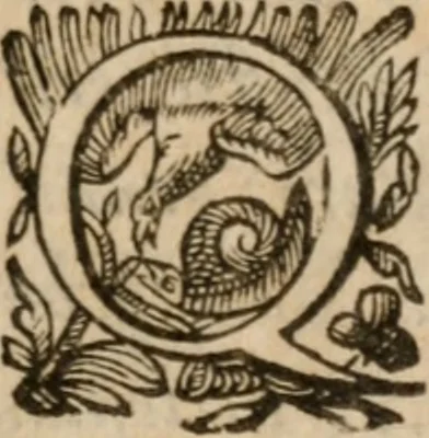 An illustration from Illustrium scriptorum religionis Societatis Iesu catalogus, 1609, leaf 6