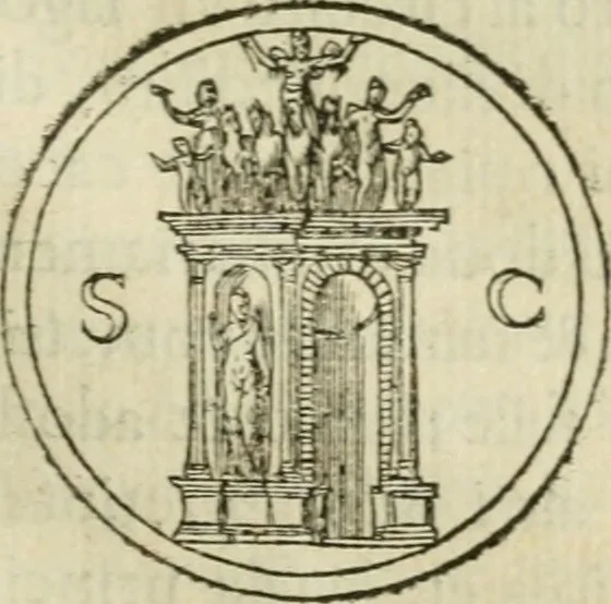 An illustration from Illvstratione de gli epitaffi et medaglie antiche, 1558, leaf 102