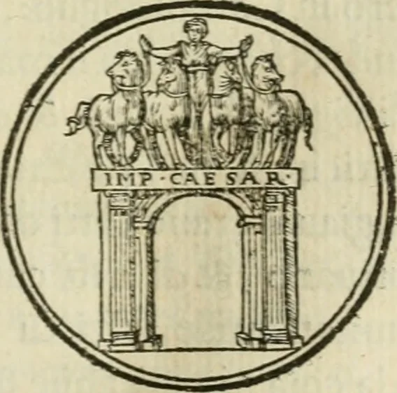 An illustration from Illvstratione de gli epitaffi et medaglie antiche, 1558, leaf 102