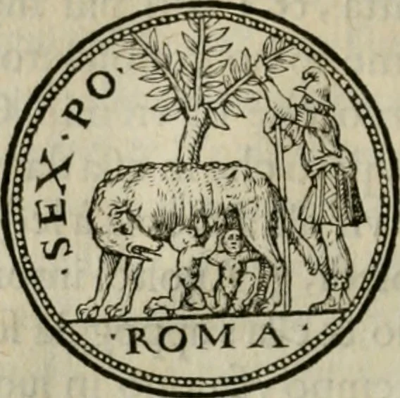 An illustration from Illvstratione de gli epitaffi et medaglie antiche, 1558, leaf 107