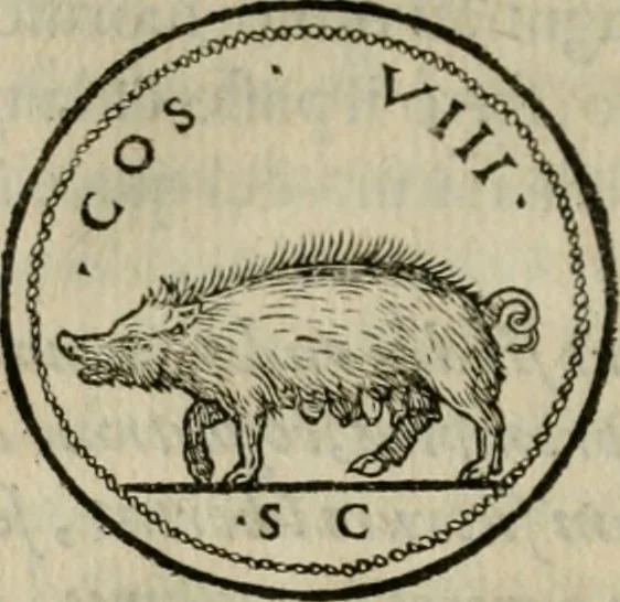 An illustration from Illvstratione de gli epitaffi et medaglie antiche, 1558, leaf 111