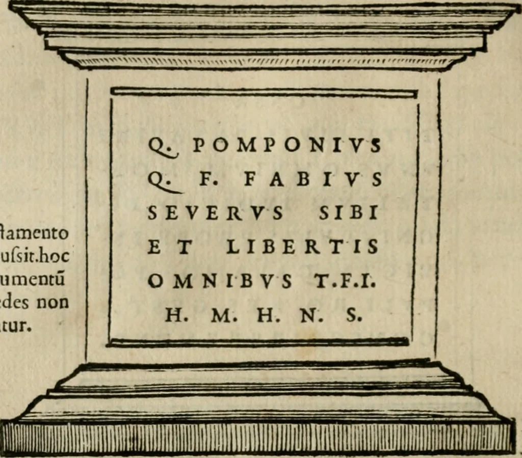 An illustration from Illvstratione de gli epitaffi et medaglie antiche, 1558, leaf 115