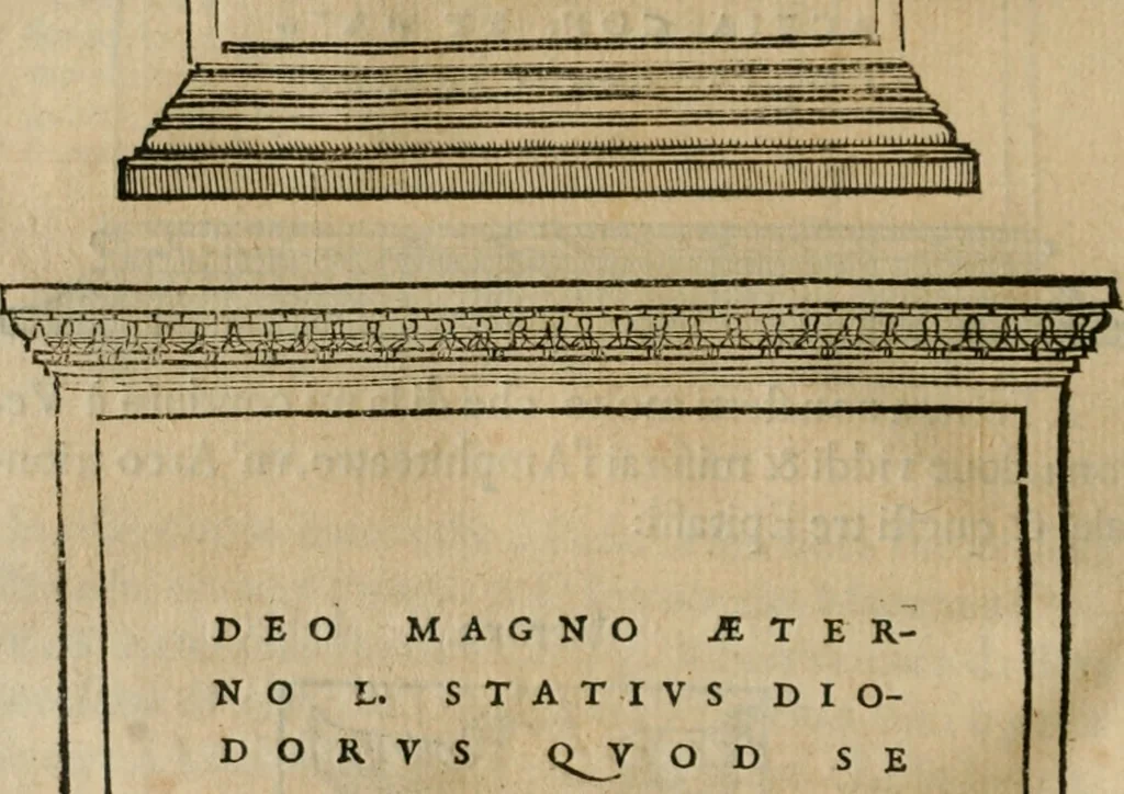 An illustration from Illvstratione de gli epitaffi et medaglie antiche, 1558, leaf 117