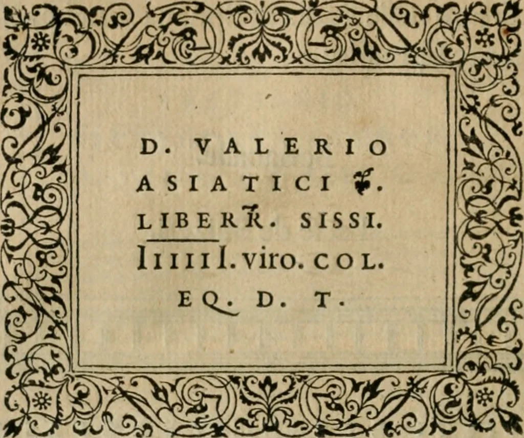 An illustration from Illvstratione de gli epitaffi et medaglie antiche, 1558, leaf 119