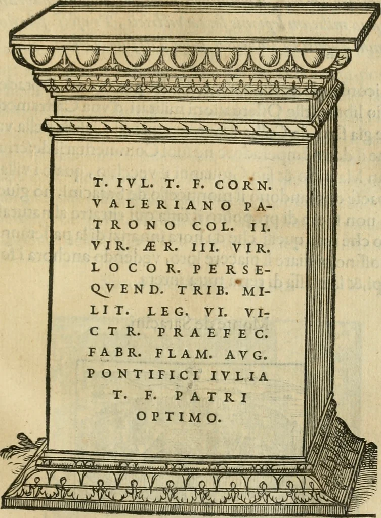 An illustration from Illvstratione de gli epitaffi et medaglie antiche, 1558, leaf 120
