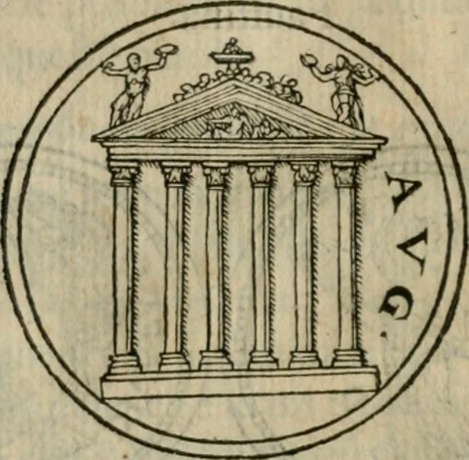 An illustration from Illvstratione de gli epitaffi et medaglie antiche, 1558, leaf 127