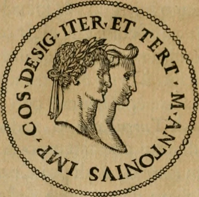 An illustration from Illvstratione de gli epitaffi et medaglie antiche, 1558, leaf 155