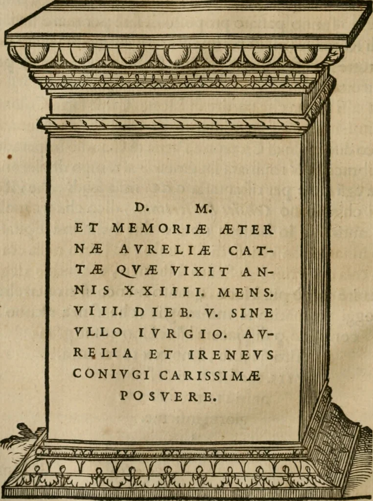 An illustration from Illvstratione de gli epitaffi et medaglie antiche, 1558, leaf 23