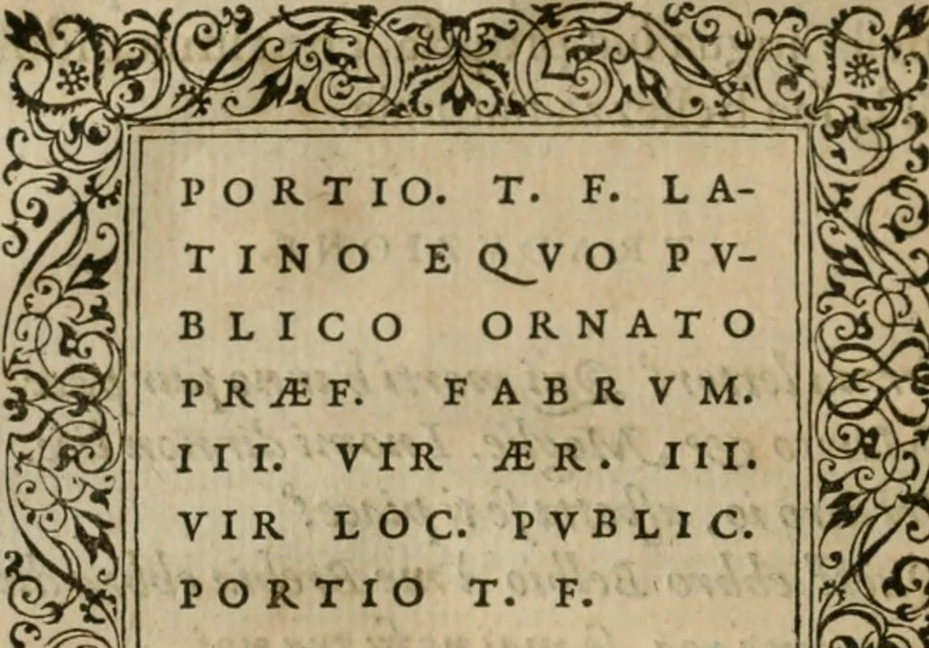An illustration from Illvstratione de gli epitaffi et medaglie antiche, 1558, leaf 27