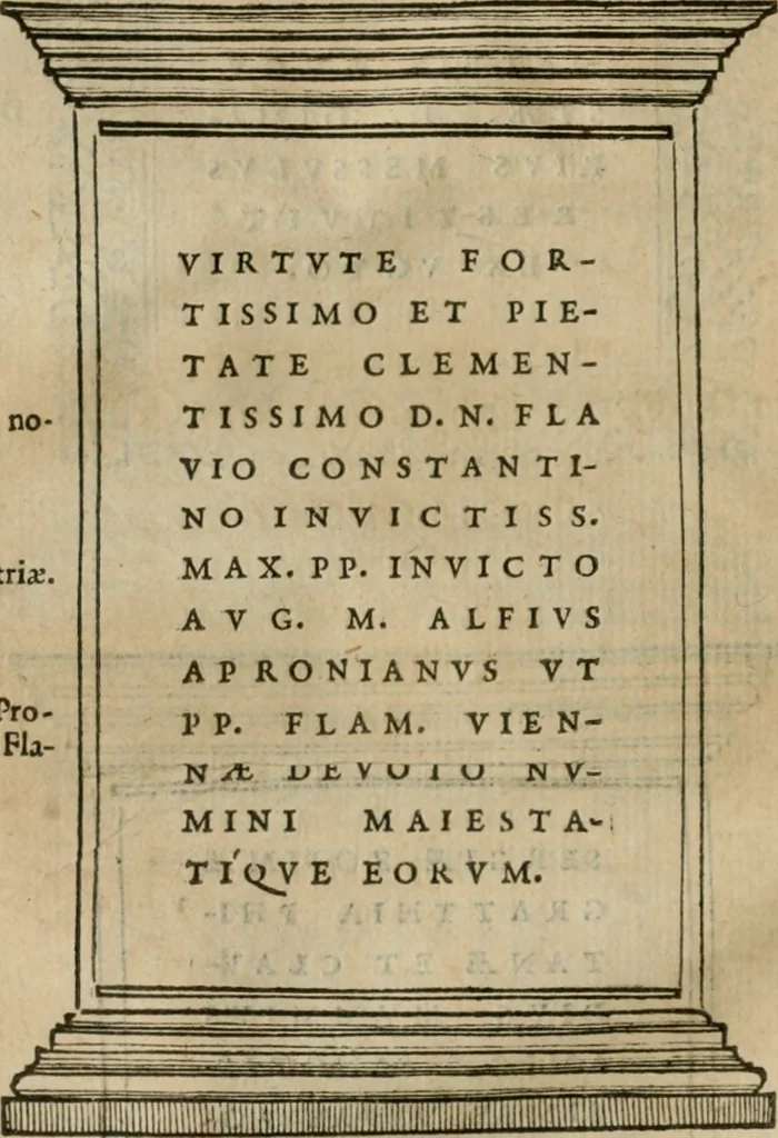 An illustration from Illvstratione de gli epitaffi et medaglie antiche, 1558, leaf 31