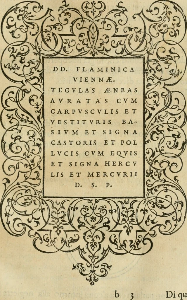 An illustration from Illvstratione de gli epitaffi et medaglie antiche, 1558, leaf 32