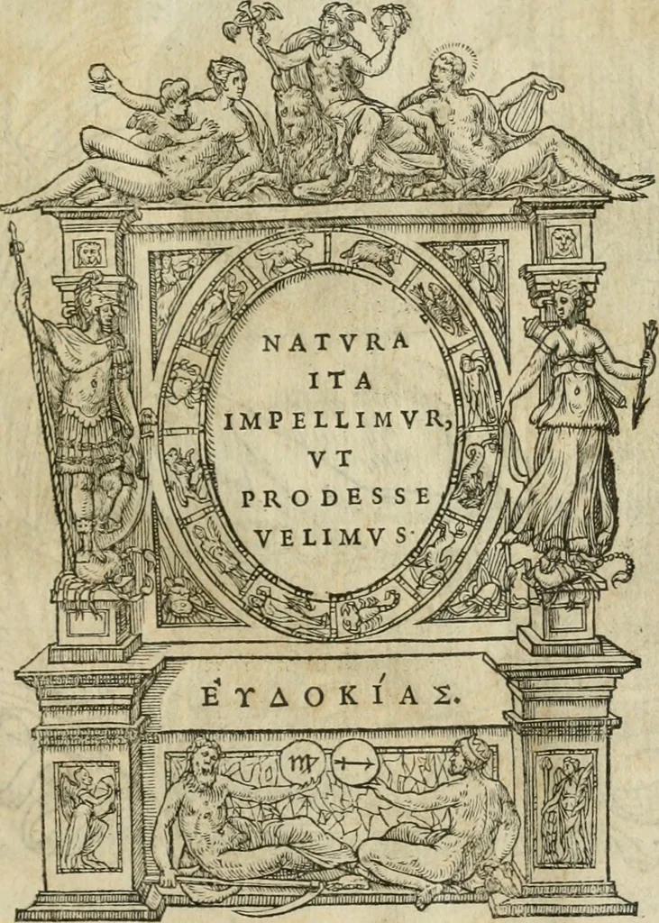 An illustration from Illvstratione de gli epitaffi et medaglie antiche, 1558, leaf 4