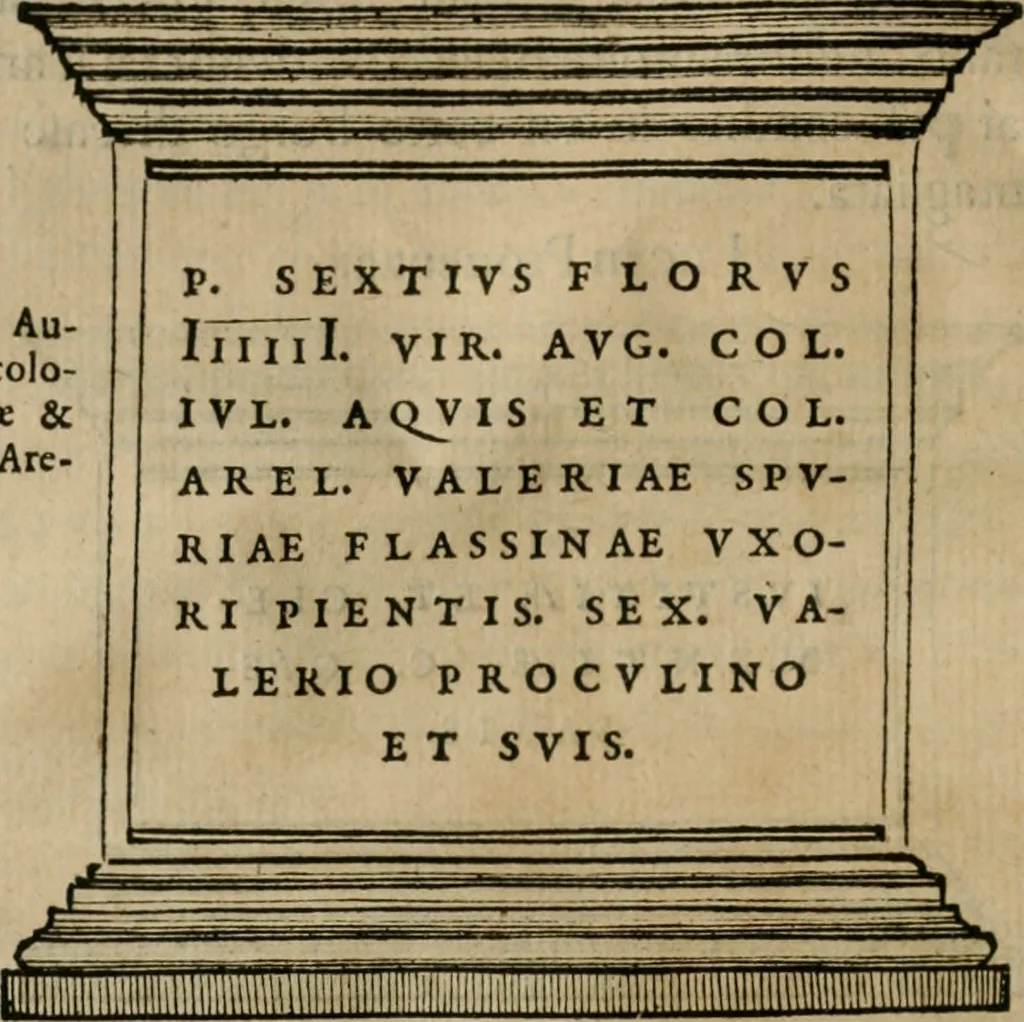 An illustration from Illvstratione de gli epitaffi et medaglie antiche, 1558, leaf 43