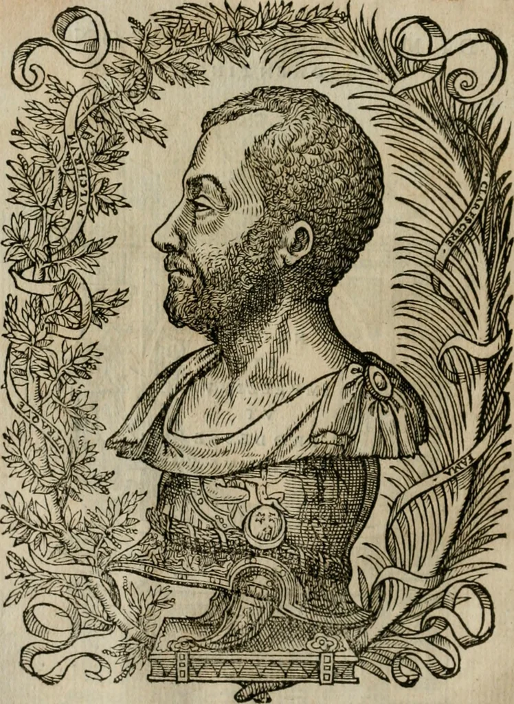 An illustration from Illvstratione de gli epitaffi et medaglie antiche, 1558, leaf 5