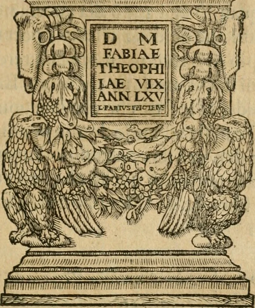 An illustration from Illvstratione de gli epitaffi et medaglie antiche, 1558, leaf 62
