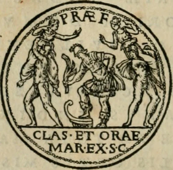 An illustration from Illvstratione de gli epitaffi et medaglie antiche, 1558, leaf 73