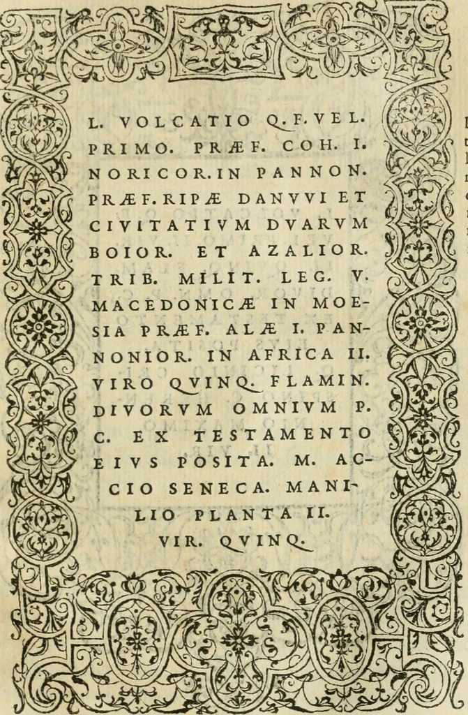 An illustration from Illvstratione de gli epitaffi et medaglie antiche, 1558, leaf 80