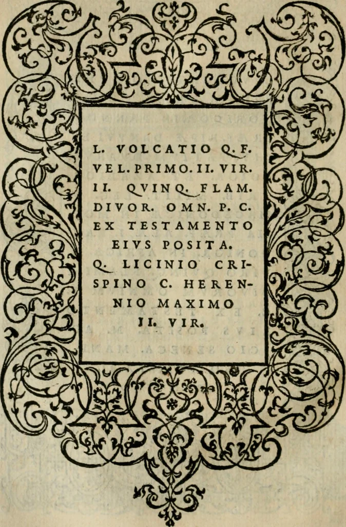 An illustration from Illvstratione de gli epitaffi et medaglie antiche, 1558, leaf 81