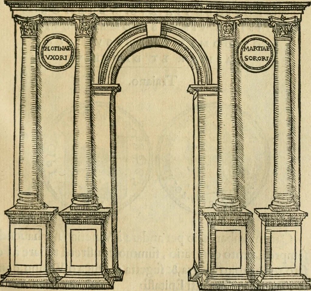An illustration from Illvstratione de gli epitaffi et medaglie antiche, 1558, leaf 84