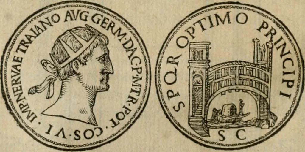 An illustration from Illvstratione de gli epitaffi et medaglie antiche, 1558, leaf 85
