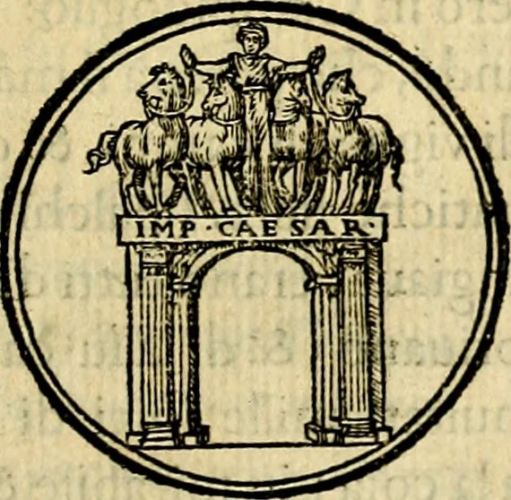 An illustration from Illvstratione de gli epitaffi et medaglie antiche, 1558, leaf 102