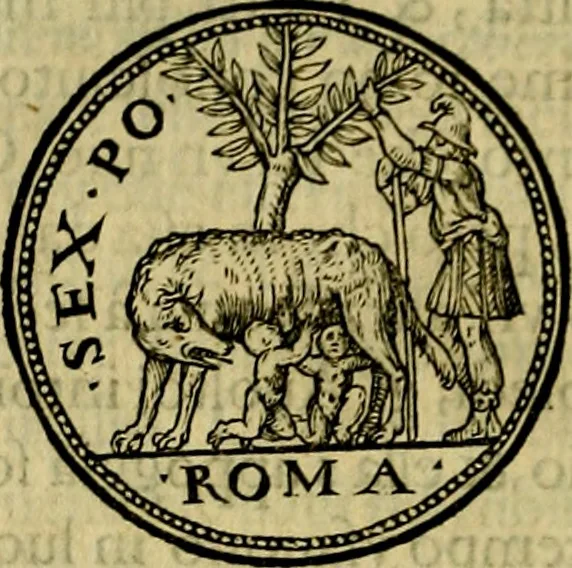 An illustration from Illvstratione de gli epitaffi et medaglie antiche, 1558, leaf 107