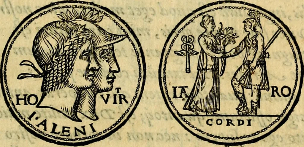 An illustration from Illvstratione de gli epitaffi et medaglie antiche, 1558, leaf 134