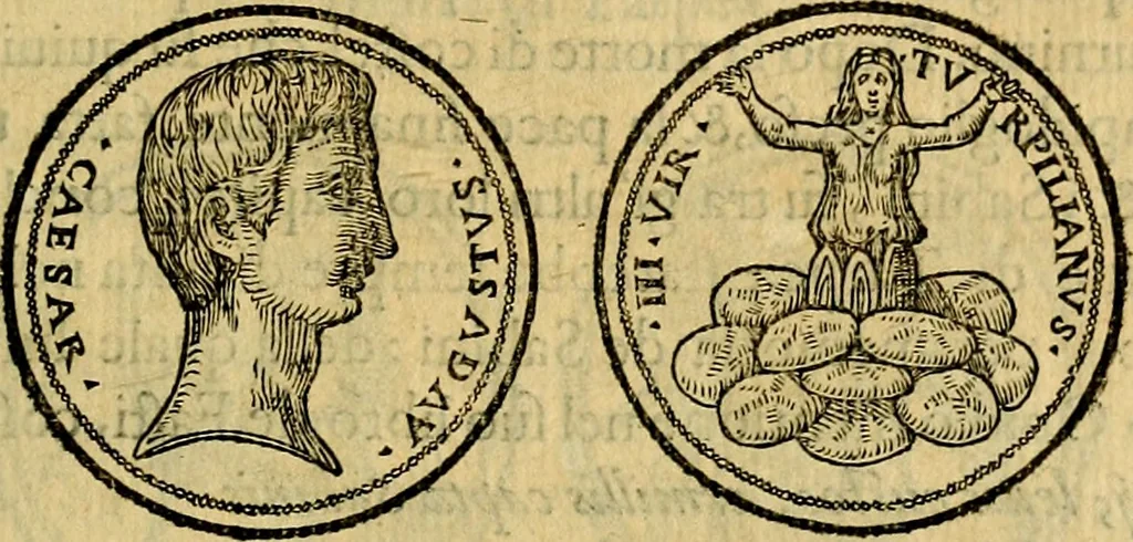 An illustration from Illvstratione de gli epitaffi et medaglie antiche, 1558, leaf 150