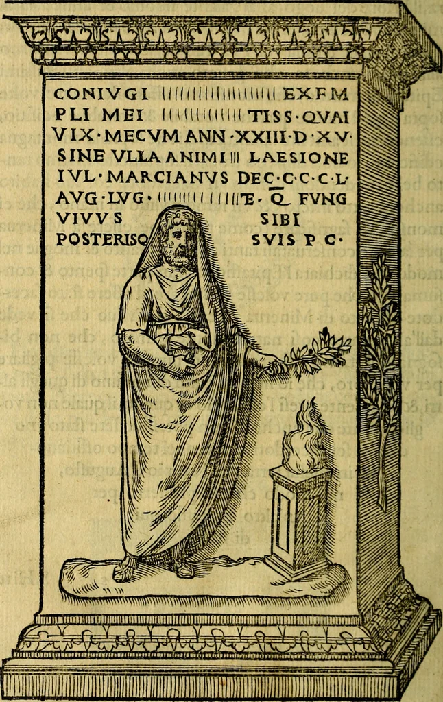 An illustration from Illvstratione de gli epitaffi et medaglie antiche, 1558, leaf 157