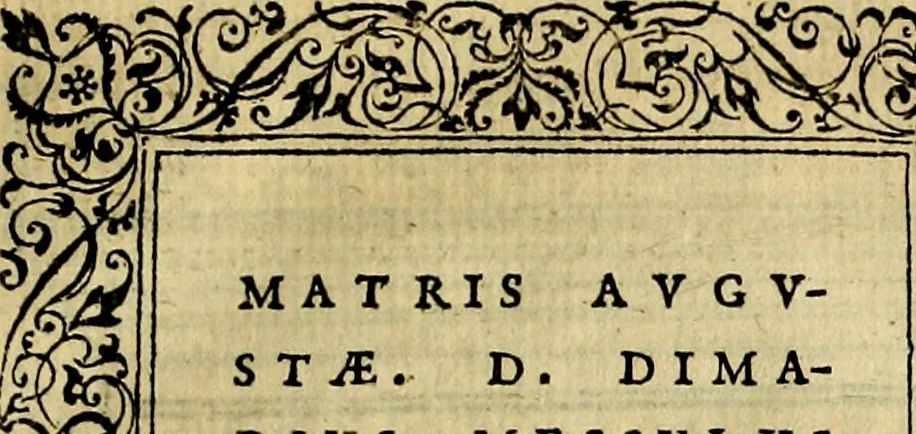 An illustration from Illvstratione de gli epitaffi et medaglie antiche, 1558, leaf 30