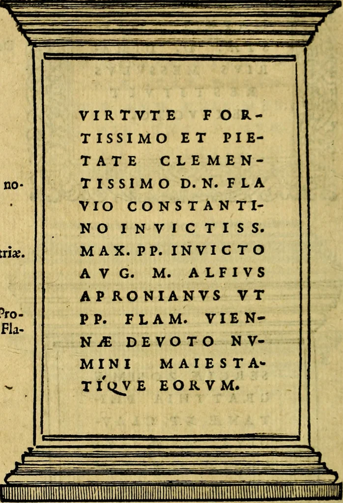 An illustration from Illvstratione de gli epitaffi et medaglie antiche, 1558, leaf 31
