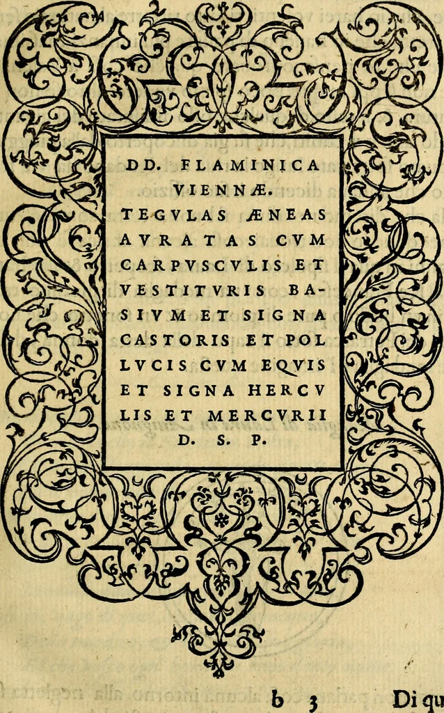 An illustration from Illvstratione de gli epitaffi et medaglie antiche, 1558, leaf 32