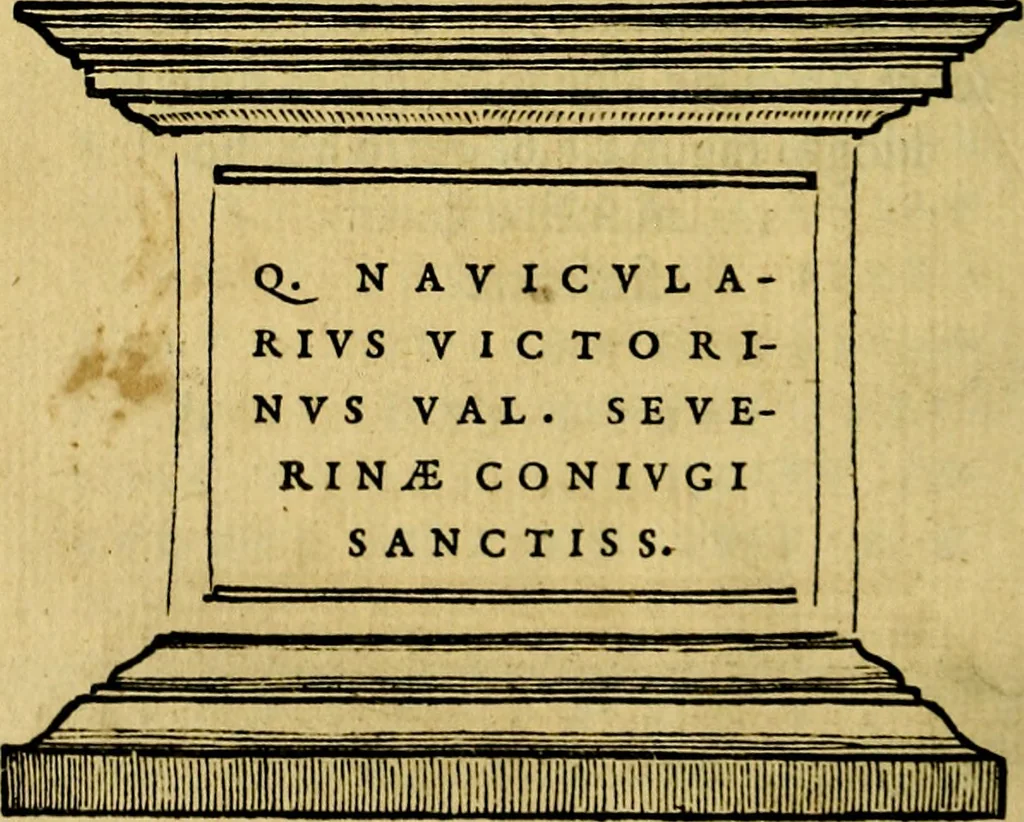 An illustration from Illvstratione de gli epitaffi et medaglie antiche, 1558, leaf 45