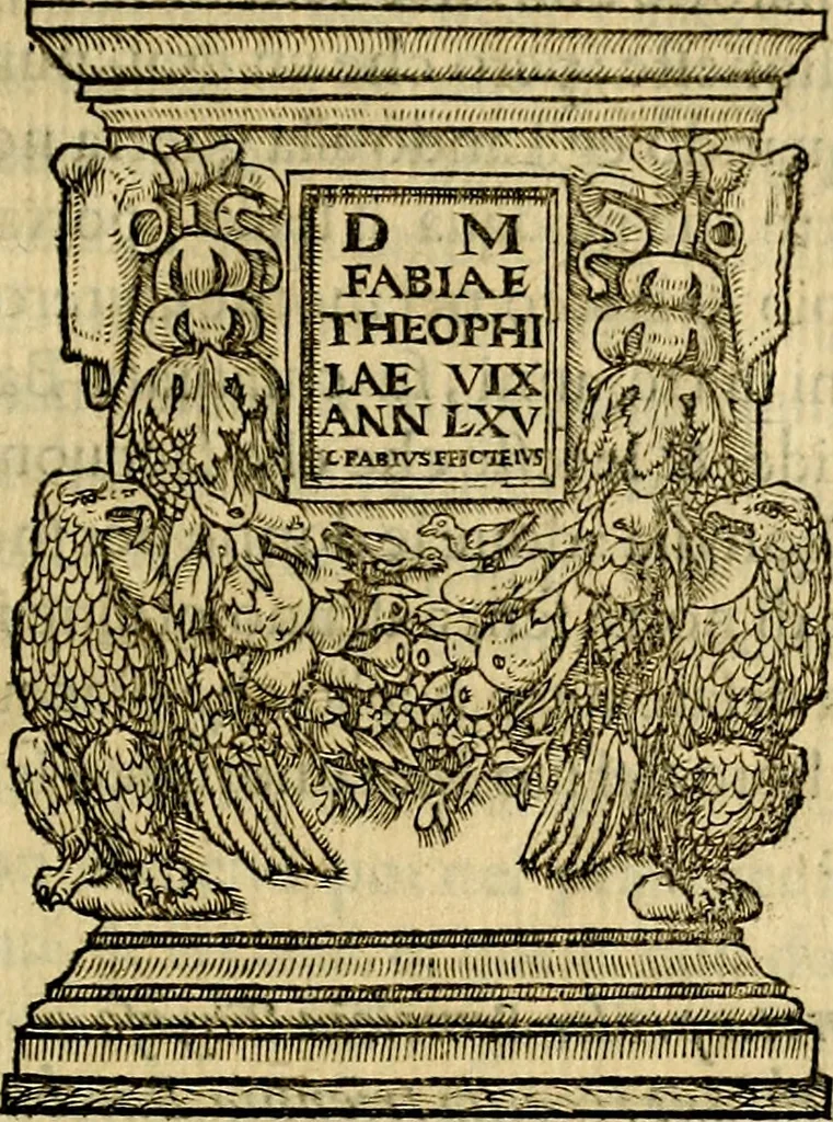 An illustration from Illvstratione de gli epitaffi et medaglie antiche, 1558, leaf 62