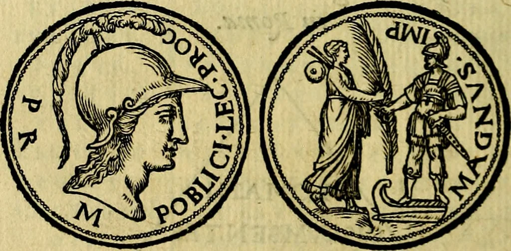 An illustration from Illvstratione de gli epitaffi et medaglie antiche, 1558, leaf 71