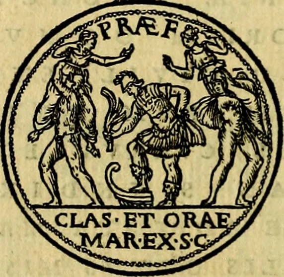 An illustration from Illvstratione de gli epitaffi et medaglie antiche, 1558, leaf 73