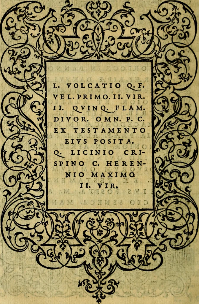 An illustration from Illvstratione de gli epitaffi et medaglie antiche, 1558, leaf 81