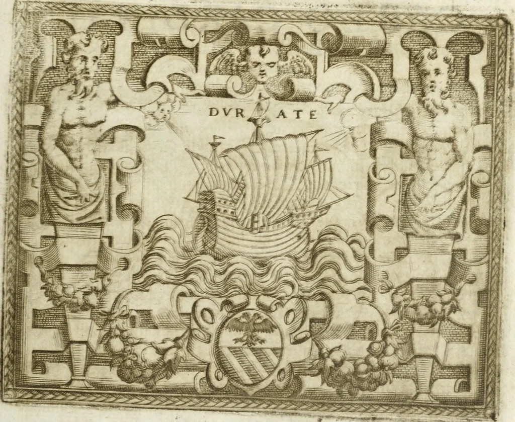 An illustration from Le imprese illvstri : con espositioni et discorsi, 1572, leaf 106