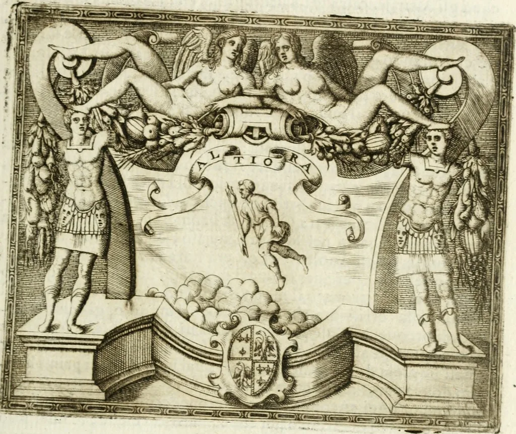 An illustration from Le imprese illvstri : con espositioni et discorsi, 1572, leaf 140
