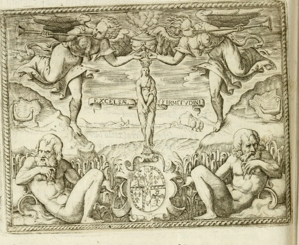 An illustration from Le imprese illvstri : con espositioni et discorsi, 1572, leaf 151