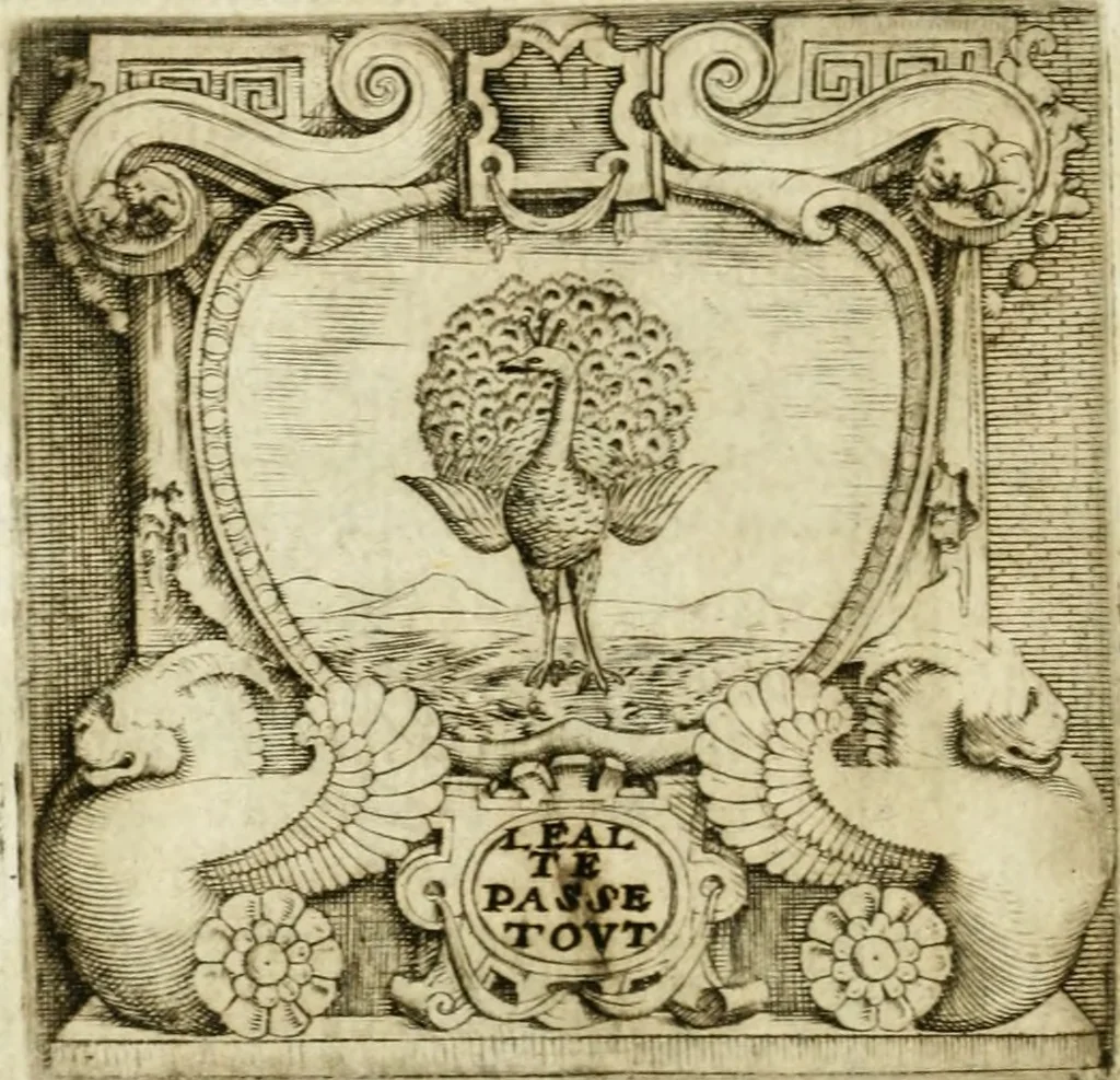 An illustration from Le imprese illvstri : con espositioni et discorsi, 1572, leaf 157