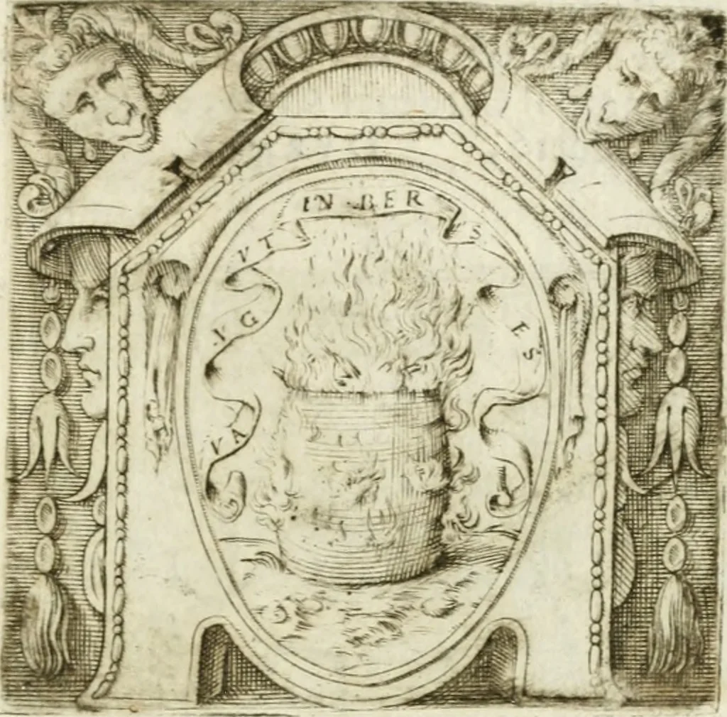 An illustration from Le imprese illvstri : con espositioni et discorsi, 1572, leaf 160