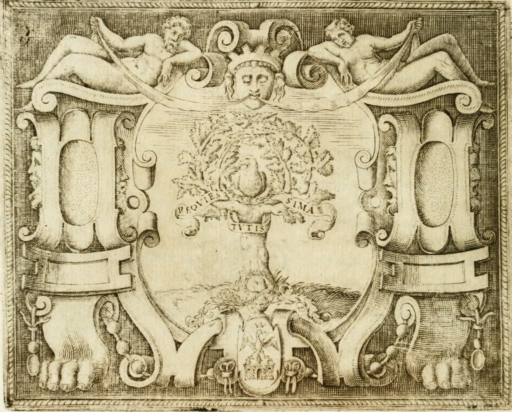 An illustration from Le imprese illvstri : con espositioni et discorsi, 1572, leaf 179
