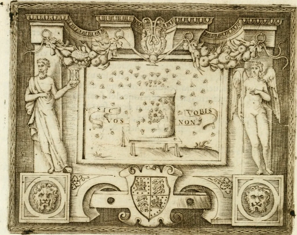 An illustration from Le imprese illvstri : con espositioni et discorsi, 1572, leaf 183