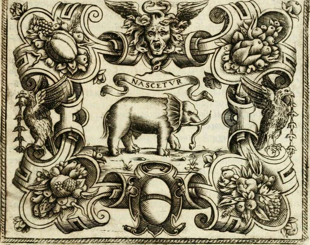 An illustration from Le imprese illvstri : con espositioni et discorsi, 1572, leaf 186