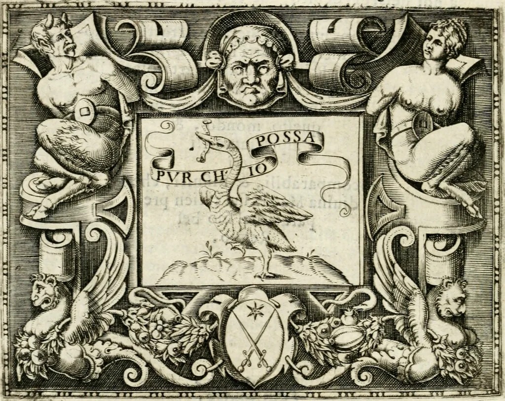 An illustration from Le imprese illvstri : con espositioni et discorsi, 1572, leaf 209